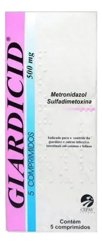 Giardicid 500mg C/ 5 Comprimidos - Cepav - Imediato
