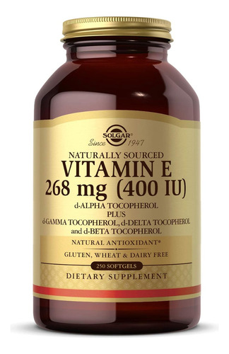 Vitamina E 268 Mg Solgar 250 Softgel