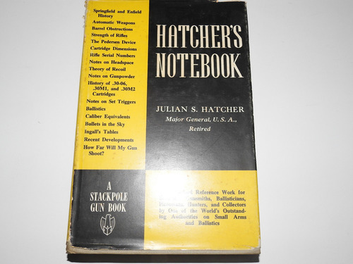 Hatcher's Notebook Reference Book For Schooters  L585