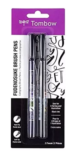 Tombow Fudenosuke Brush Pen 2 Pens Set