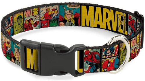 Collar De Gato Breakaway Marvel Retro Comic Panels Negro Ama