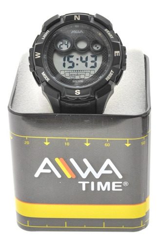 Imagen 7 de 10 de Reloj Hombre Aiwa Cronografo Deportivo Luz Sumergible Rm-27