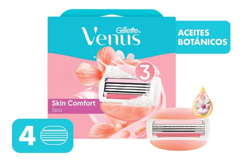 Repuestos Gillette  Venus Skin Comfort X 4 Unid
