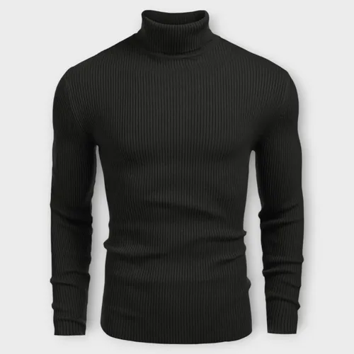 Cacharrel Blusa Tricot Lã Masculina Canelada Gola Alta — R$ 72,90 em Mercado Livre, 44% OFF
