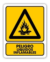 Comprar Señalamiento Peligro Líquidos Inflamables 25x35 