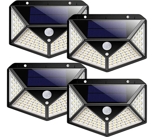 I Lámpara Solar De Pared Con Sensor Led 100 Luces