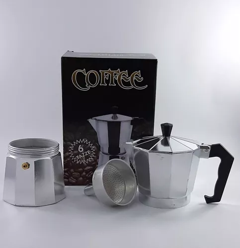 Cafetera italiana de aluminio 6 taza