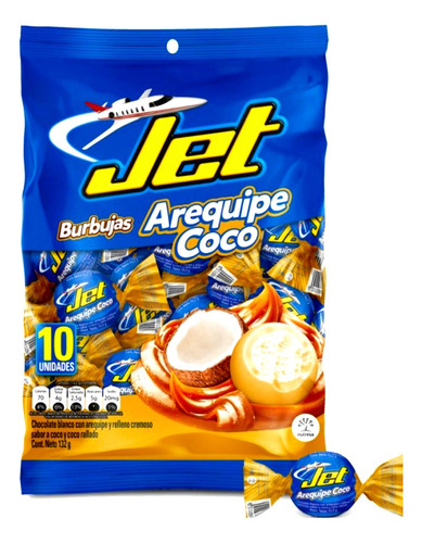 Burbuja Jet Arequipe Coco 10 U