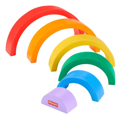 Fisher-price Juguete Para Bebés Arcoíris Apilable De Madera