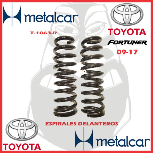 Espirales Delanteros Toyota Fortunner 4x4 09-17