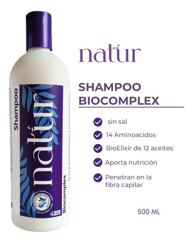 Shampoo Natur Romero, Sin Sal - mL a $57