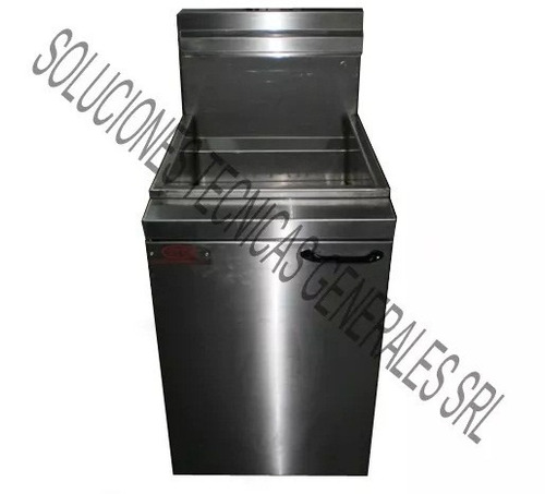 Freidora Industrial A Gas En Ac. Inox 24litros