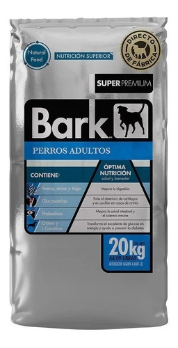 Alimento Bark Super Premium Bark  para perro adulto todos los tamaños sabor mix en bolsa de 20kg