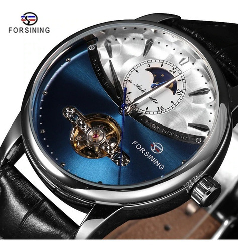 Reloj Forsining Blue Automatico Mecanico Caballeros Hombre  