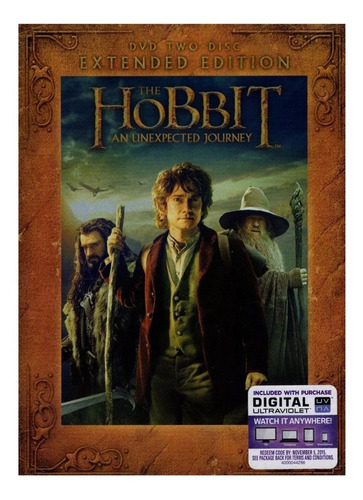 Hobbit Un Viaje Inesperado Extendida Importada Pelicula Dvd