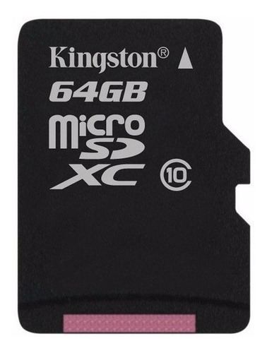Tarjeta de memoria Kingston SDC10G2 con adaptador SD 64GB