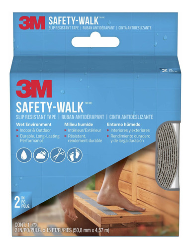 3m Safety-walk Gray - Banda De Rodadura Para Interiores Y Ex