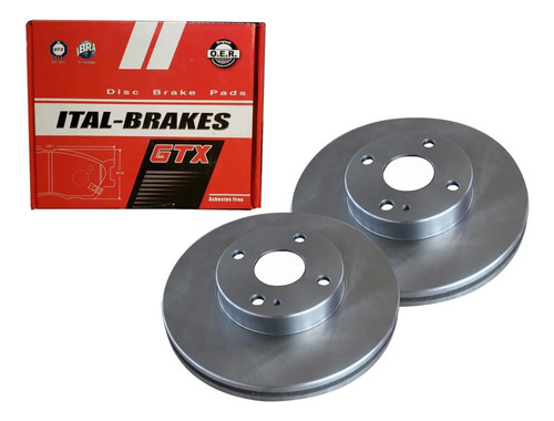 Par Discos Freno Delantero Gtx Para Lifan 320 2010 2014