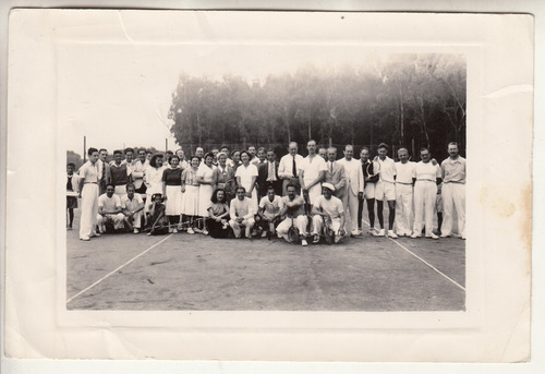 1941 Fotografia Tenistas En Club Remeros De Melo Cerro Largo