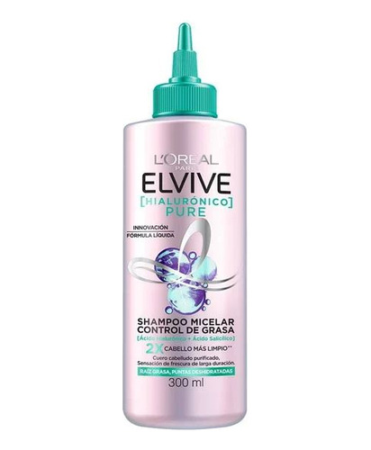 Shampoo Micelar Elvive Hialuronico Pure 300 Ml