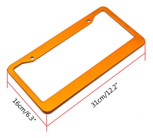 (bl)license Plate Frame For Noble Identity Anti-th