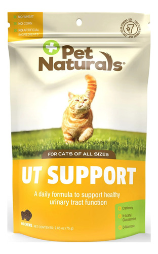 Pet Naturals Soporte Urinario Para Gatos 60 Masticables