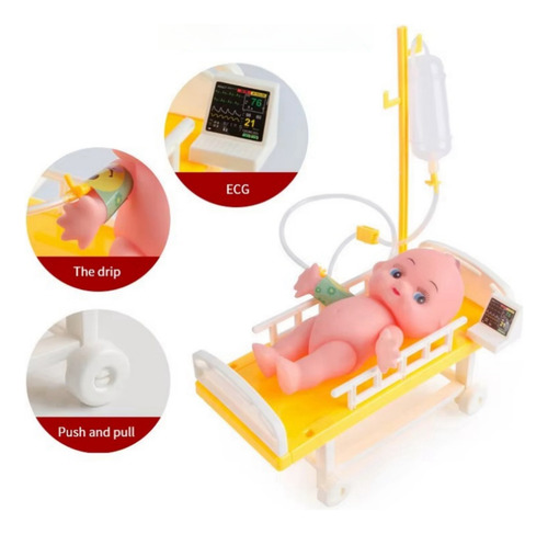 Juego De Juguetes Médicos De Rol Para Niños Con Luces, 52 Pi