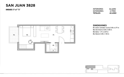 Imagen 2 de 12 de Departamento, Balcón Aterrazado Amenities, Venta Boedo, Capital Federal, Buenos Aires