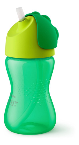 Copo Dinossauro C/ Canudo 300ml Verde - Philips Avent