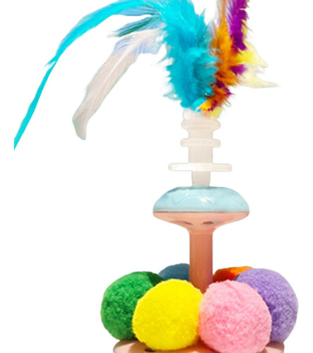 Juguete Interactivo Para Gatos Con Forma De Vaso De Plumas,