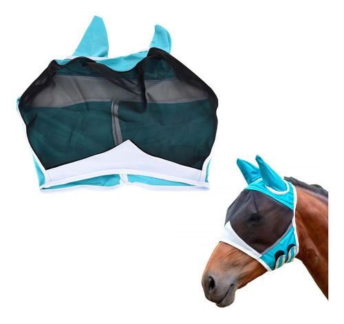 Máscara De Caballo Transpirable Universal Ajustable Elástica