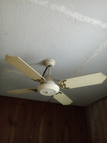 Ventilador De Techo Martin & Martin Sin Luces 3.048 Cm 50 Hz Beige Beige Madera 4 (Usado)