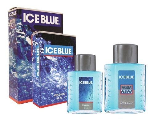 After Shave 120ml + Colonia 60ml Ice Blue Aqua Velva (1 U) 
