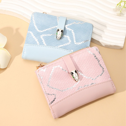 Cartera Corta Con Hebilla Cartera De Mujer Colores Elegir