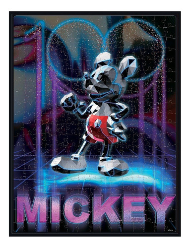 Rompecabezas Disney 100 Mickey Aniversario 300 Pz Caja Metal