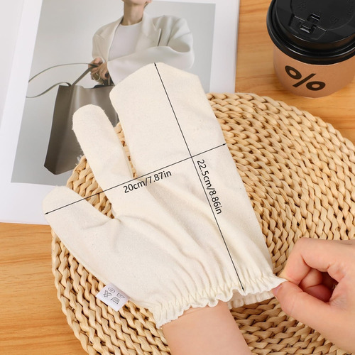Guantes De Masaje De Seda Cruda Con Pulseras Elásticas