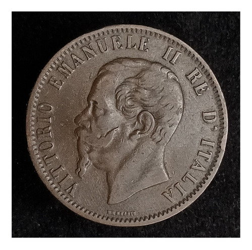 Italia 10 Centesimi 1866 N Muy Bueno Km 11.4 Victor Emanuel