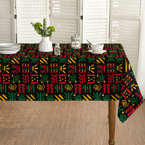 Horaldaily Juneteenth Kwanzaa - Mantel Rectangular De 60 X 8