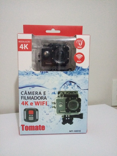 Câmera Filmadora 4k Wifi Prova D'água Tomate