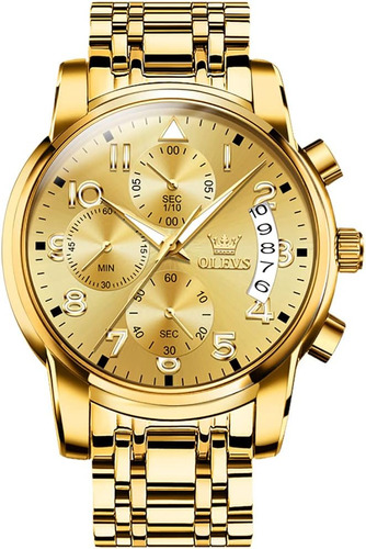 Reloj De Oro Para Hombre Número Arábigo Relojes De Pulsera D
