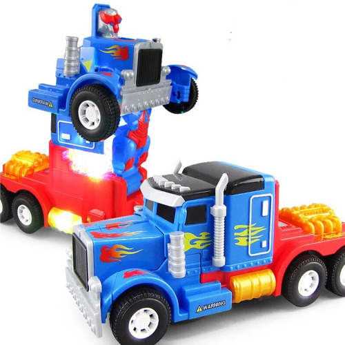 Camion Robot Transformers Prime Pro Luces Musica Tik Tok 