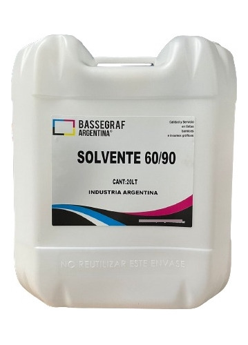 Solvente 60/90 X 20lt Bassegraf Argentina