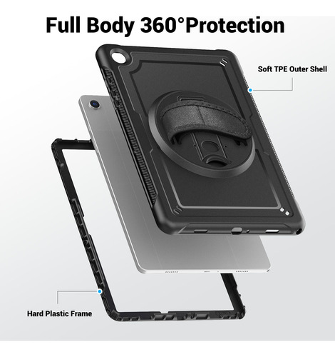 Funda Para Samsung Galaxy Tab A9 Plus A9+ 11 Correa + Mica