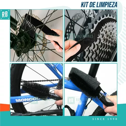 Kit Limpieza Bicicleta Super-b Cepillos + Limpiacadena 3297 - Racer Bikes