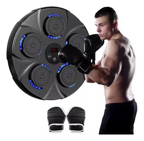 Maquina Pro De Boxeo Musical Bluetooth Musica Usb Guantes