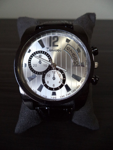 Relógio Masculino Pulseira De Couro