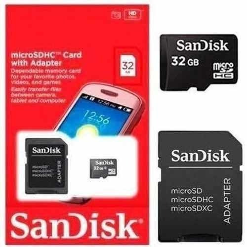 Cartão Memória Micro Sd 32gb + Adaptador Sandisk Original