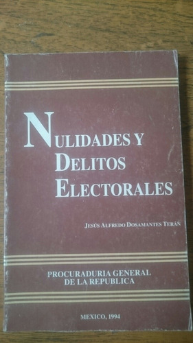 Nulidades Y Delitos Electorales - Jesús Alfredo Dosamantes 