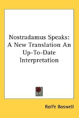 Libro Nostradamus Speaks - Rolfe Boswell