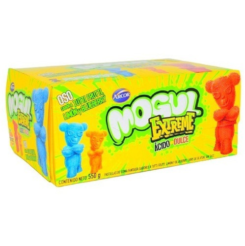 Gelatinas Mogul Ositos Acidos Dulce S/ Tacc Caja 12 U 500 Gr